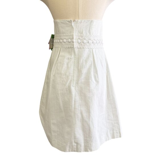 Lilly Pulitzer Betsey White Cocktail Dress Size 4 Embellished Date night new - Picture 3 of 14